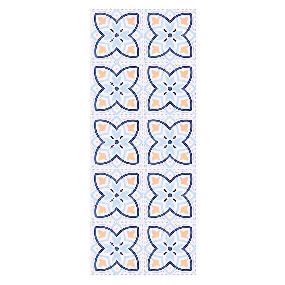 Ceramic Tile Stickers 10x10cm For Kitchen Bathroom Wall Floor Decoration
