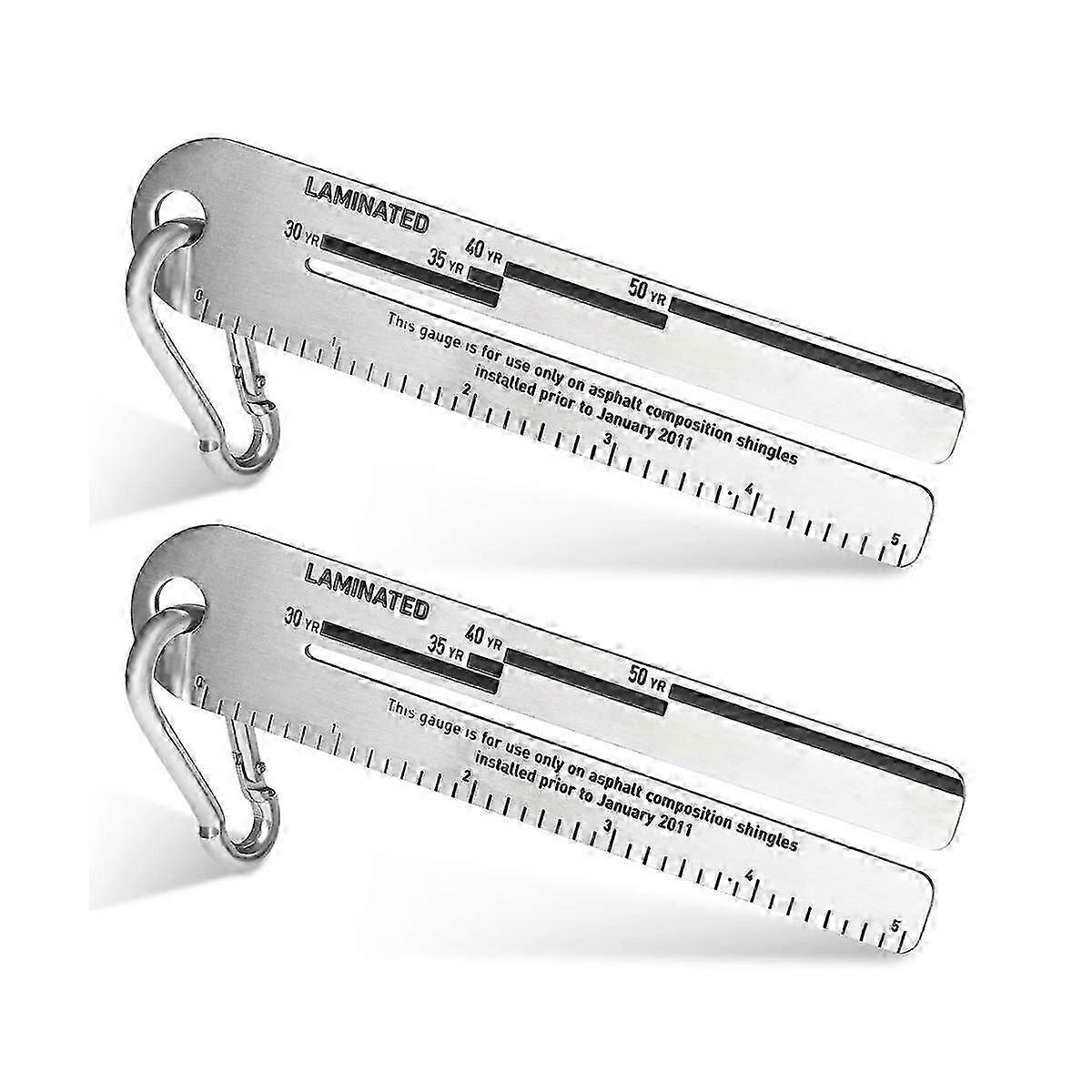 2Pack 4/09 Shingle Gauges,Roof Pitch Gauge,Measuring Tool for Roofing Shingles, Analyzing the Thick