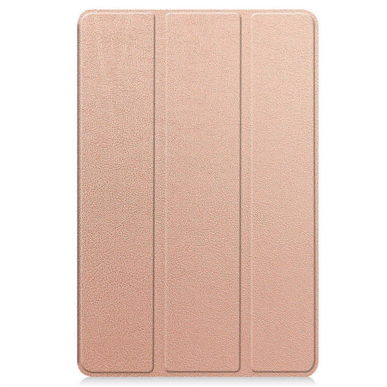 Tablet Case Foldable Holder For T60, 12Inch Protective Cover With Stand Functionality  rose gold