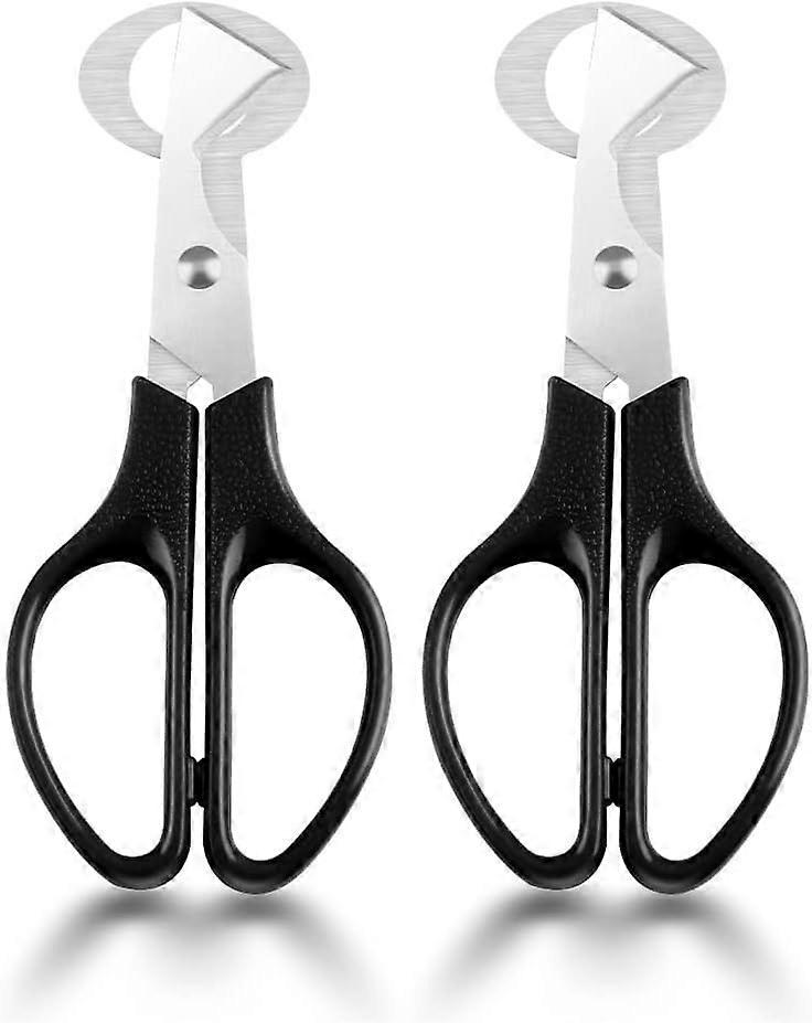 ウズラ卵用はさみ、ウズラ卵用はさみ2本パック、ステンレススチール製卵殻切りはさみ、家庭、レストラン、キッチン用の卵殻切り