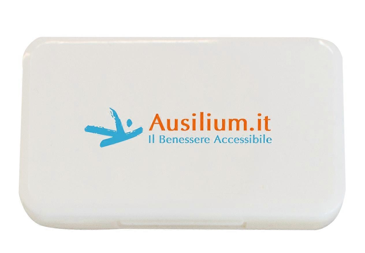 Portapillole 4 Scomparti con Braille, Compatto e Resistente