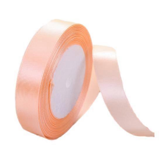 25 Yard Satin Craft Ribbon Smooth Solid Color Tear-resistant 2cm Holiday Party Christmas Cake Present Package Wrapping Decoration Ribbon