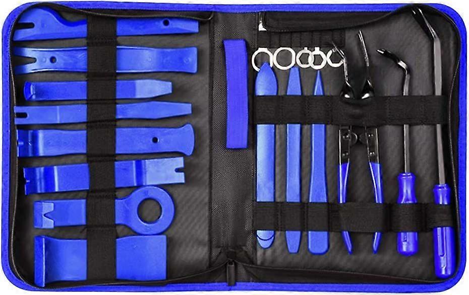 8 Piece Auto Panel Trim Removal Tool Kit, Car Trim Tool for Car Audio Forming Tool Kit (Blue)