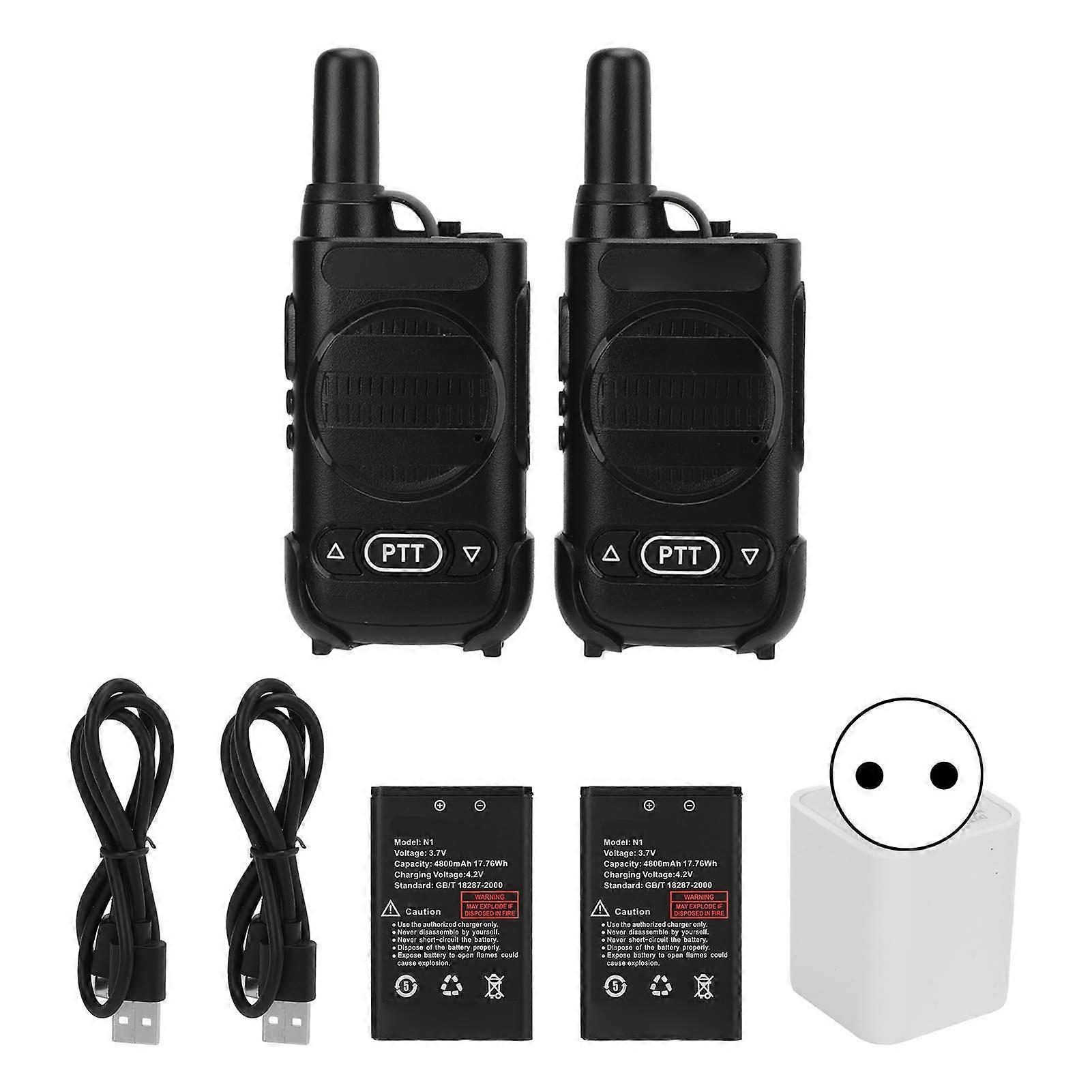Compact Mini Walkie Talkies - Clear Sound, Durable, Portable for Construction & Travel