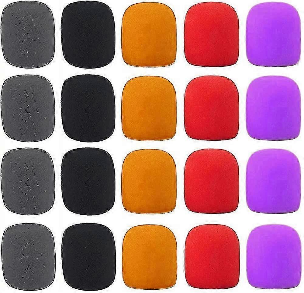 Microphone foam, 20 pieces of microphone foam, microphone cover foam, microphone windscreen cover, microphone cover, microphone foam windscreen for KT