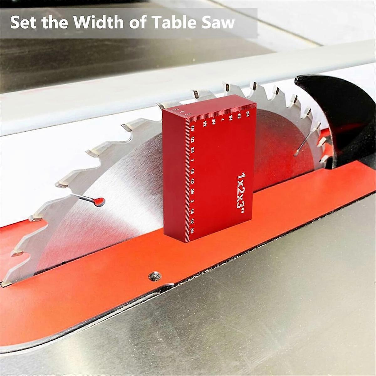 Setup Blocks Woodworking Height Gauge Set Red