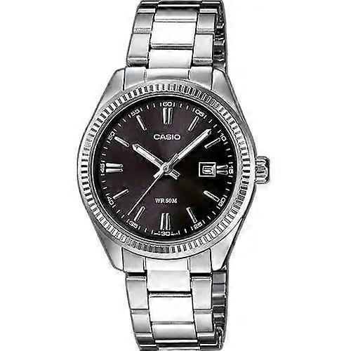 Casio Ltp-1302d-1a1vdf Women's Analog Watch – Black Dial With Stainless Steel Bracelet