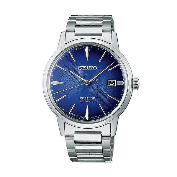 Seiko Presage Srpj13j1 Men's Automatic Watch - Gradient Blue Dial, Stainless Steel Bracelet