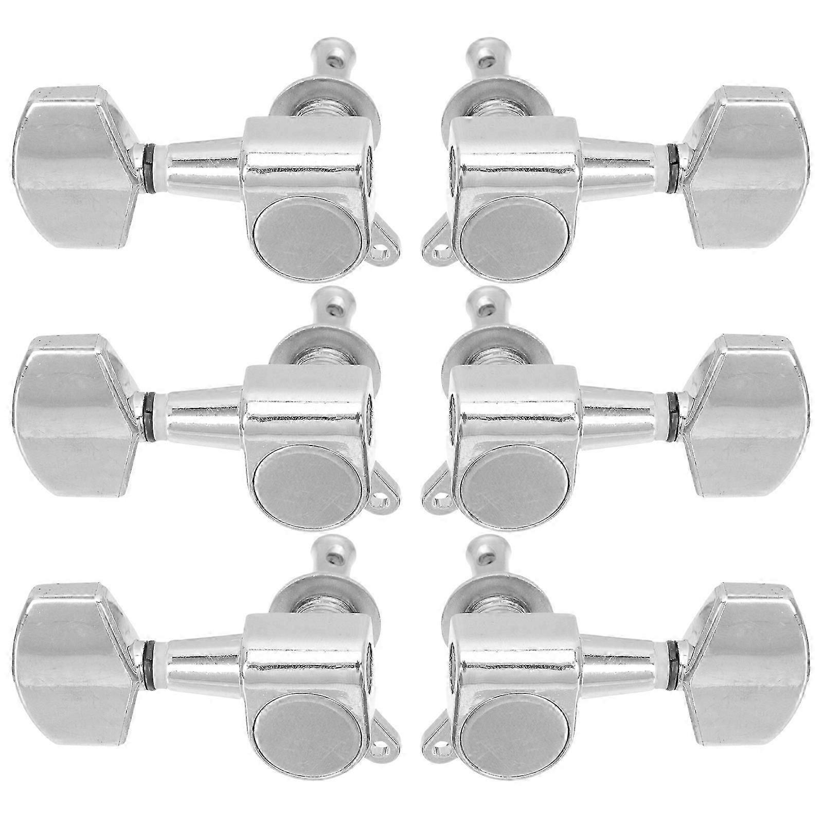 6 st stämskruvar för gitarr Gitarrtillbehör Gitarrhuvudknoppar Gitarrskruvar