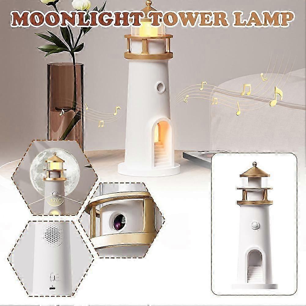 Moon Projection Light Dimmable Bluetooth Music Sensor Night Light