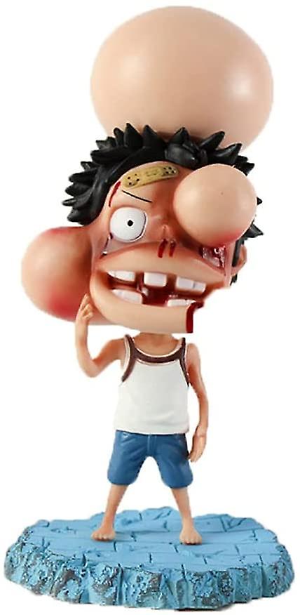 ワンピースフィギュア ひどく殴られた顔モンキーd ルフィ 7 5インチpvcフィギュア Fruugo Jp