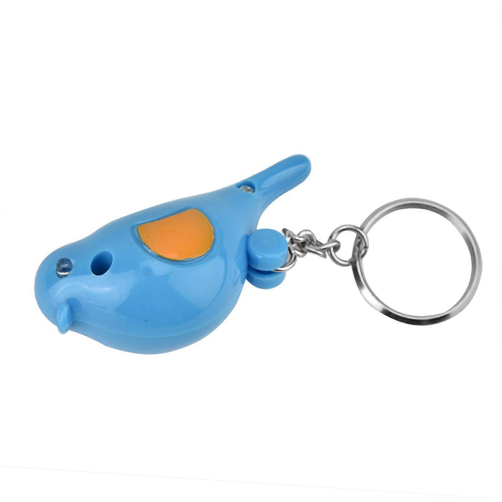 Bird LED Whistle Key Finder with Voice Control & Flashlight, Blue