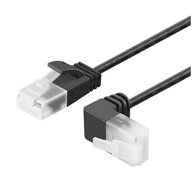 RJ45 Cat6 Ethernet Patch Cable 16.4ft 2 Pack, Ultra Slim Flexible LAN Cable for Gigabit Network Connection to Desktop PCs