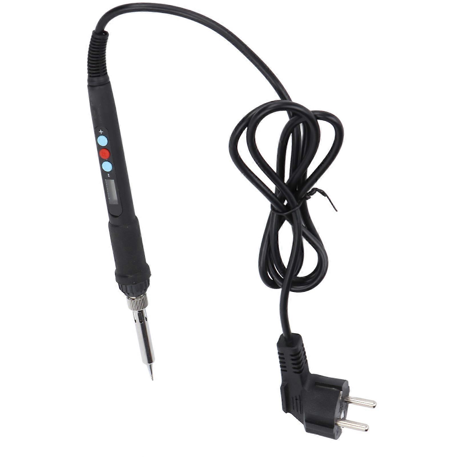 60W Ceramic Core Soldering Iron with Digital Display EU Plug