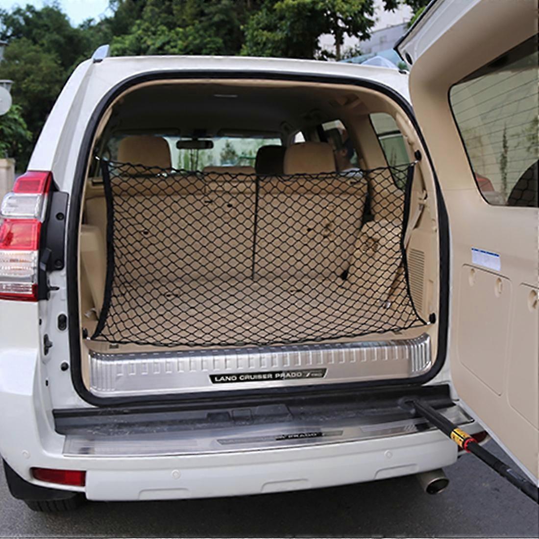 4 Hook Vehicle Universal Fit Trunk Mesh Cargo Storage Organizer Car Van SUV Back Item Net