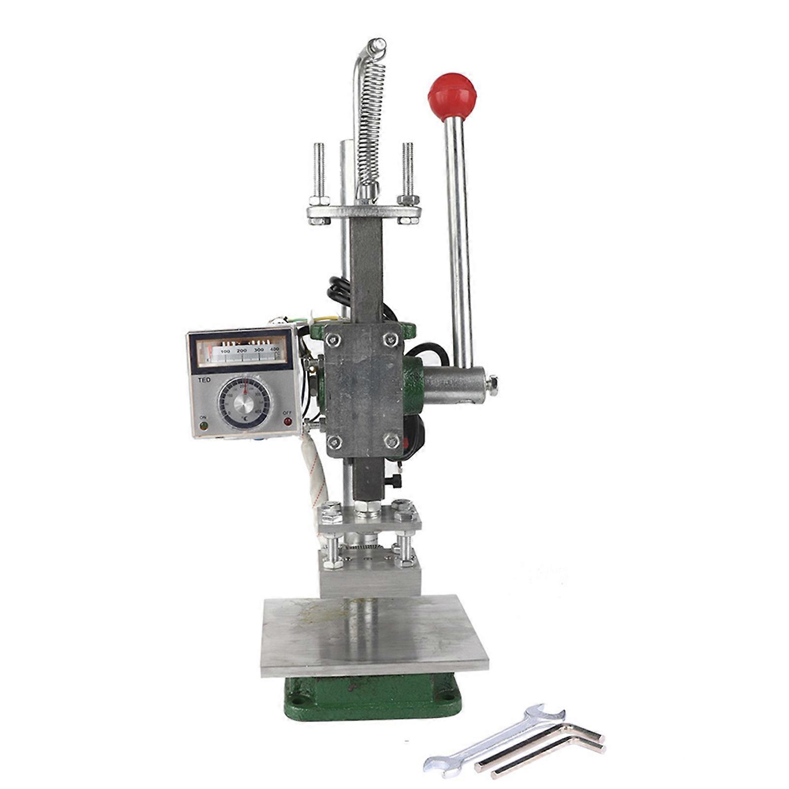 Machine d’estampage à chaud Portable Artisanat en cuir Pressage manuel Outil de presse à chaud