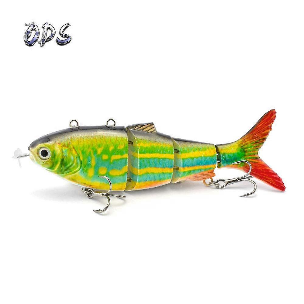ODS charm robot swimming charm USB rechargeable LED light 4-stage multi-joint surface extraction electric bait fishing fight