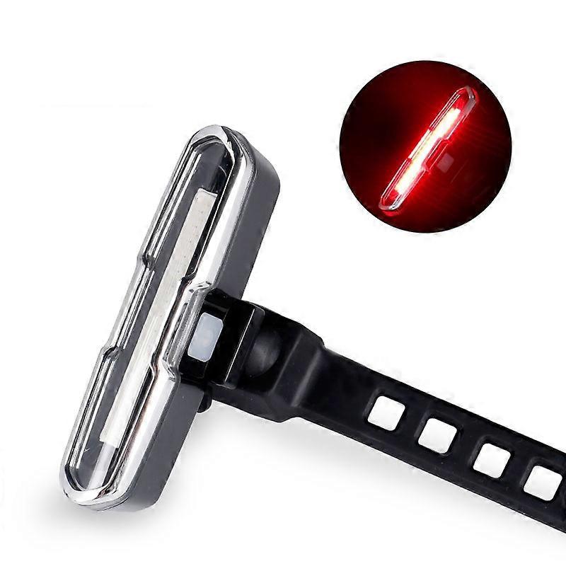 Bicycle Light USB Charging LED Warning Light Night Riding COB Tail Light, Specification: 7505A Single Red Light