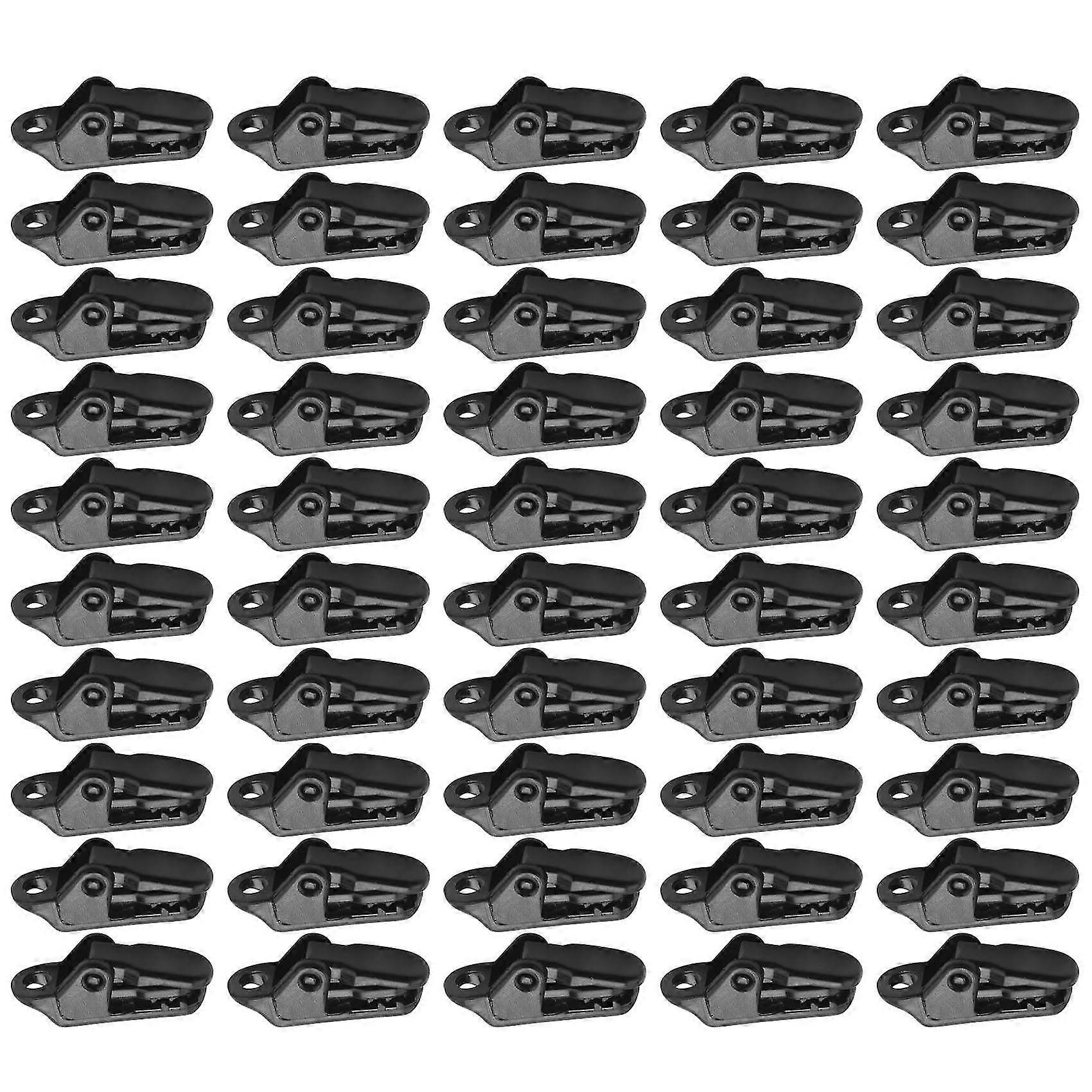 50Pcs κλιπ μουσαμά πανιών εξασφαλίζει σφιγκτήρα με ισχυρή λαβή κλειδώματος για υπαίθρια κατασκήνωση, σκηνή, τέντα, πανό Ti