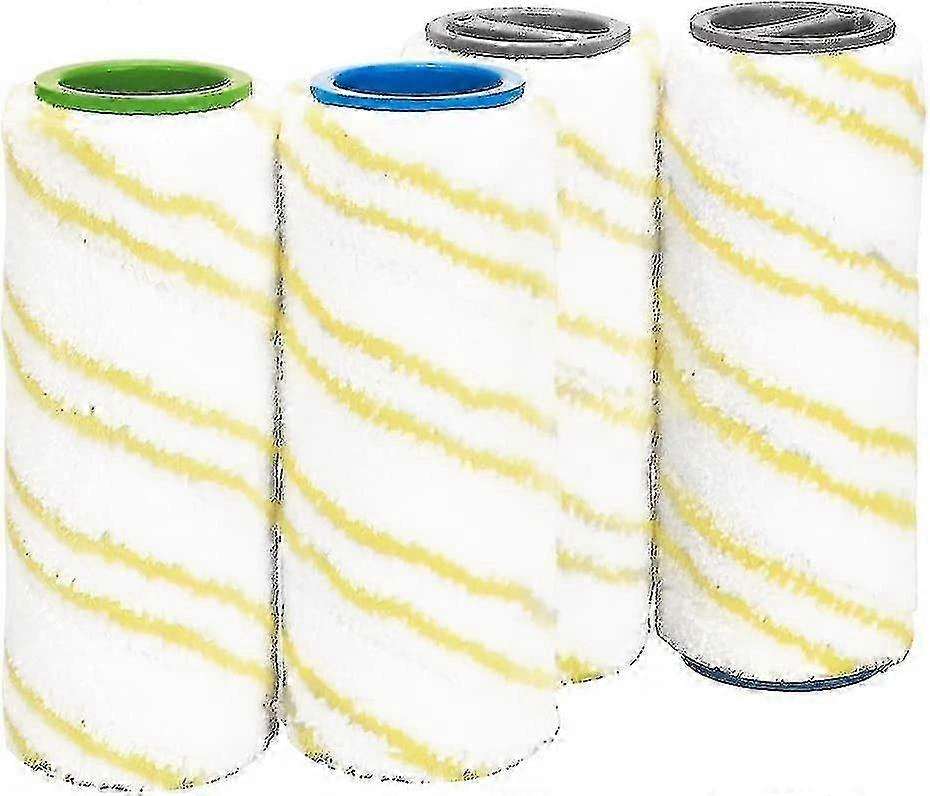 Set Of 4 Replacement Rollers For Krcher Fc7 Fc5 Fc3 Floor Cleaner Without Fi Accessory 2.055-006.0