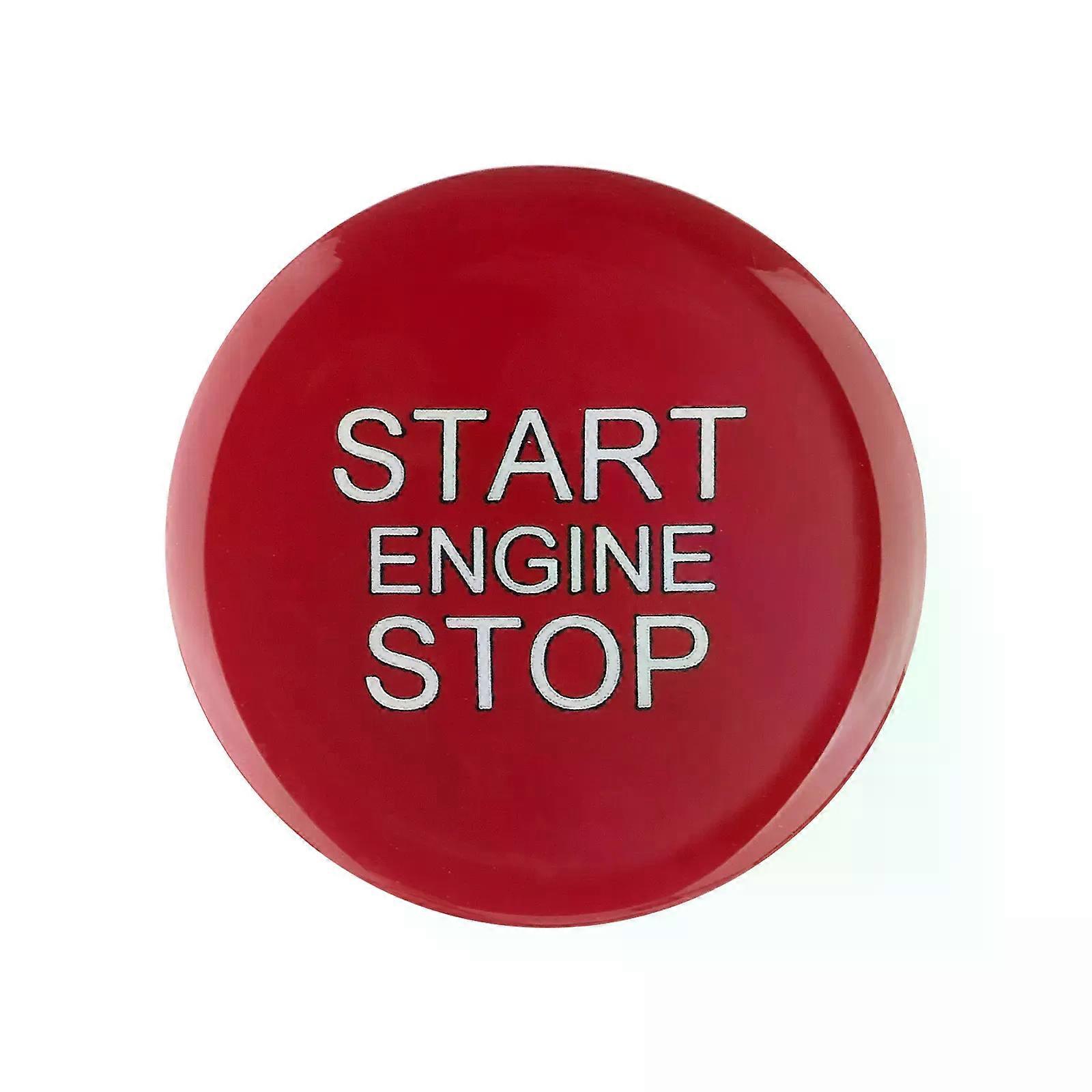 ABS Car Engine Start Stop Switch Button Cover Trim compatible for  Alfa Romeo Giulia Stelvio 2017-2019