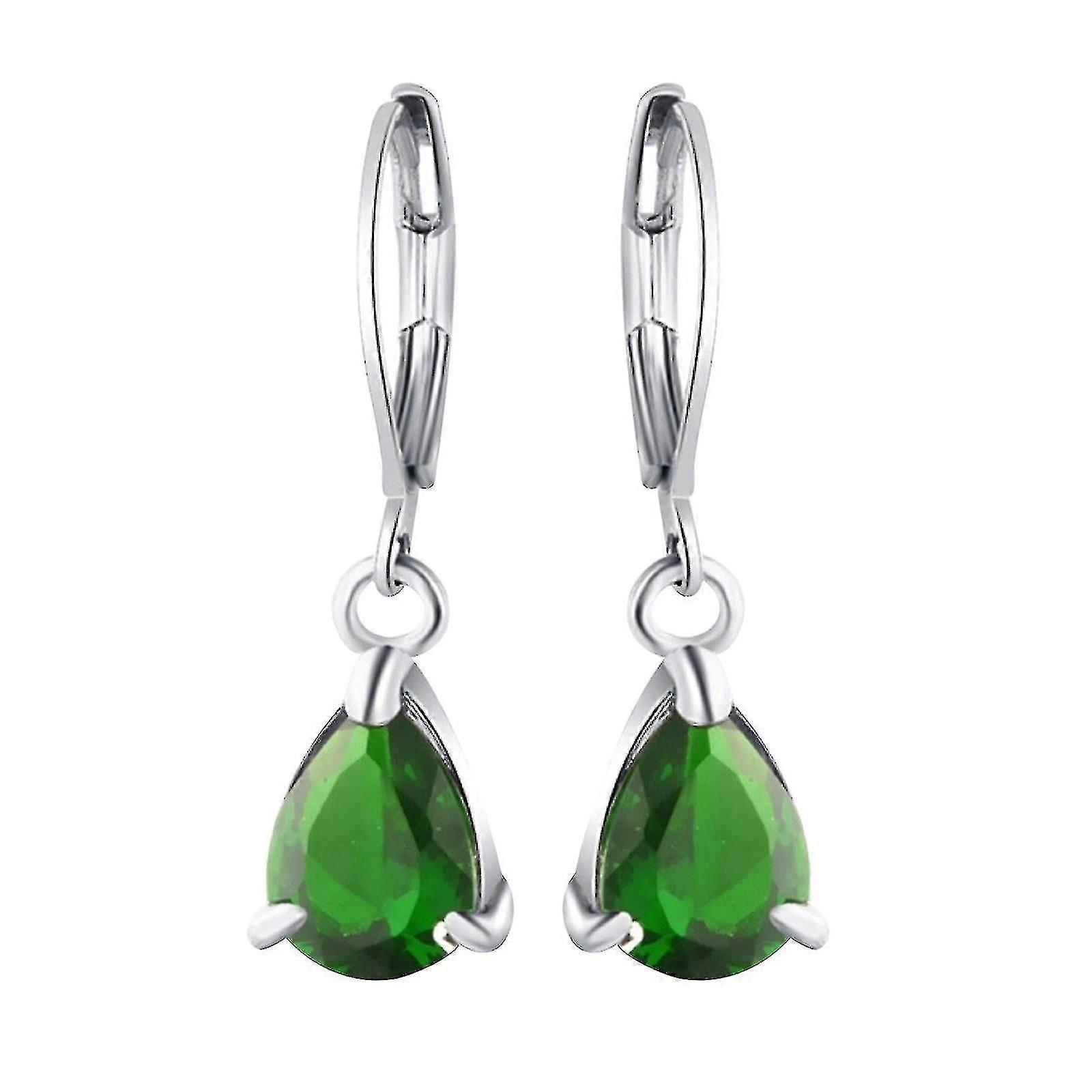 Damenmode Bunte Diamant Wassertropfen Ohrstecker Schmuck