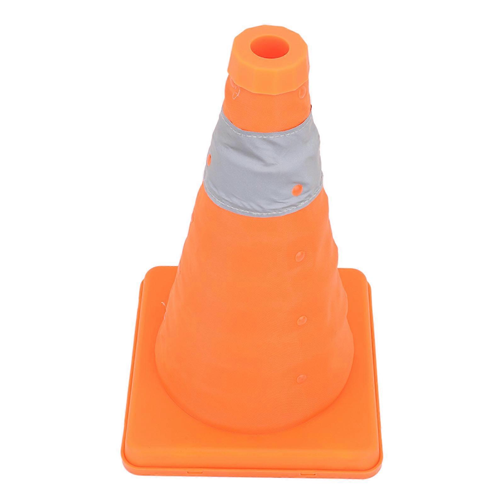 Traffic Safety Cones Reinforced Base Folding Foldable Reflective Traffic Cones 30cm Height