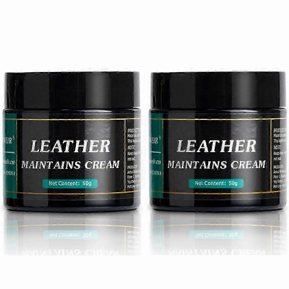2PCS Läder Underhåll Cream Scratch Reparation Återställa Blekt Förnya Läder Restorer Läder Reparation Cream Lädervård