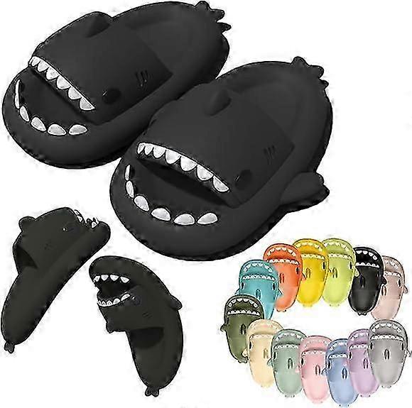 Womens Mens Shark Tofflor Shark Cloud Tofflor Cloud Shark Slides Söta Shark Tofflor, 100% helt nya