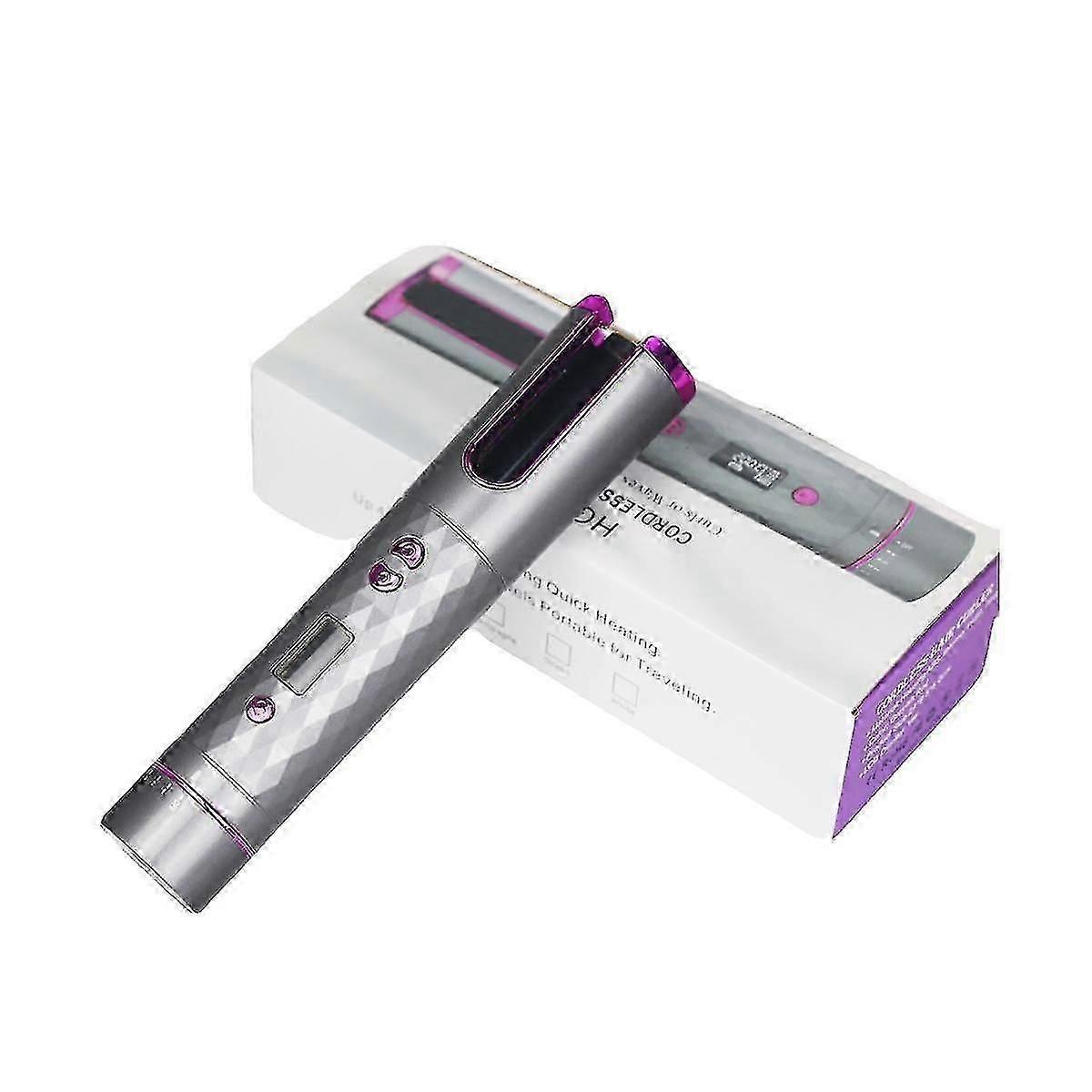 Fast Hair Curlers Cordless Automatic Hair Curler Iron Usb Lcd Display Wireless Ceramic Rotating Cur