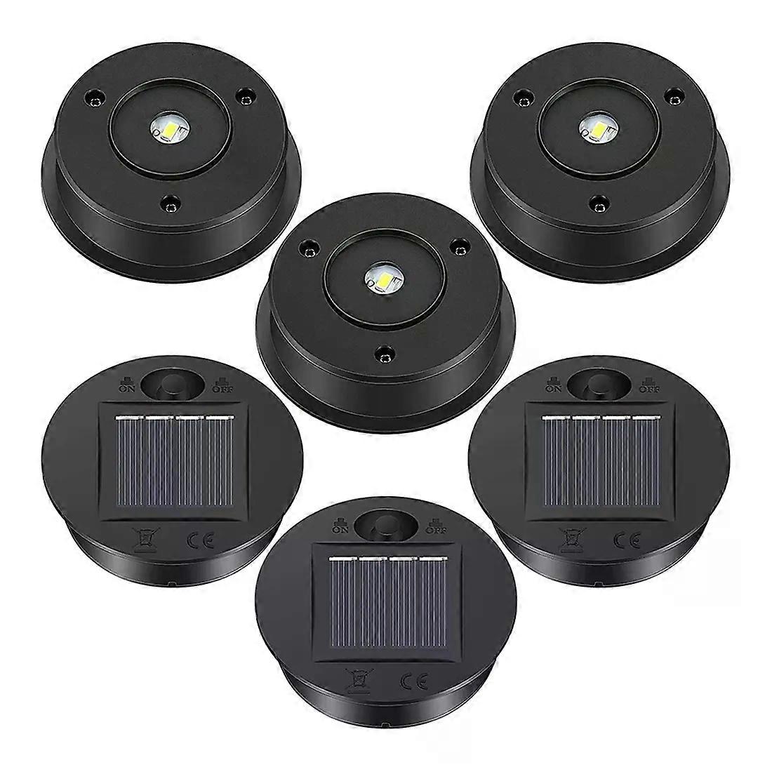 6 Adet Güneş Işıkları Değiştirme Üst 7 Lümen Güneş Fener Parçaları Açık Asılı için LED Güneş Paneli Fener Kapak Işıkları