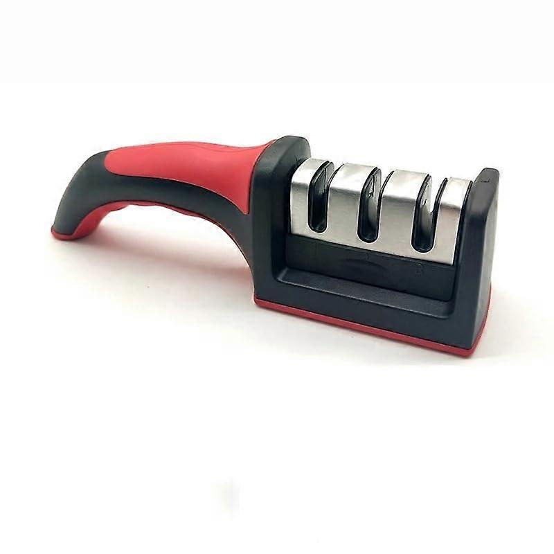Knife Sharpener Handheld Multi-Function Quick Sharpening Tool with Non-Slip Base for Kitchen Knives and Abrasive Accessories