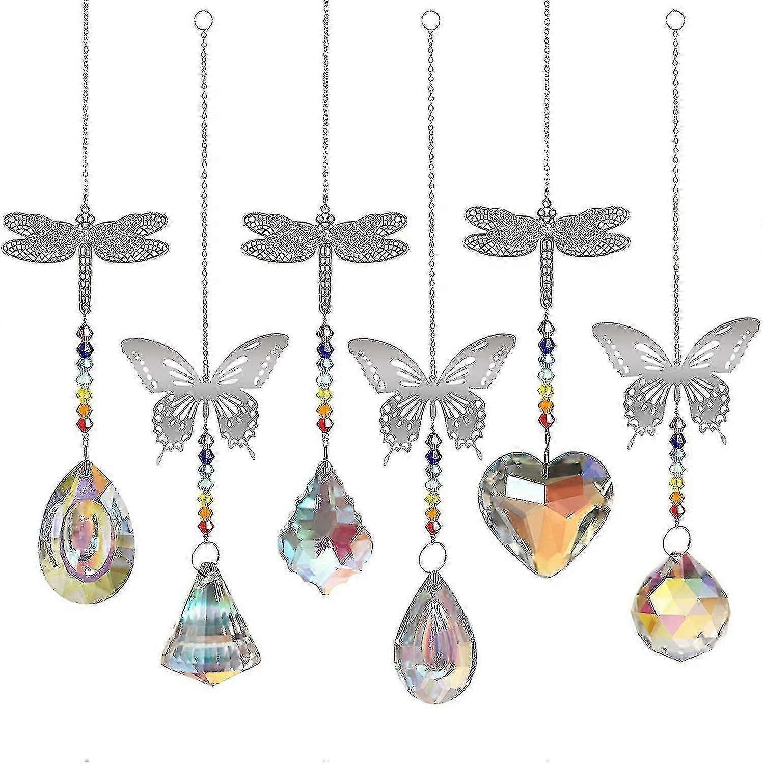 6pcs Ball Prism Window Visor Rainbow Maker Pendant