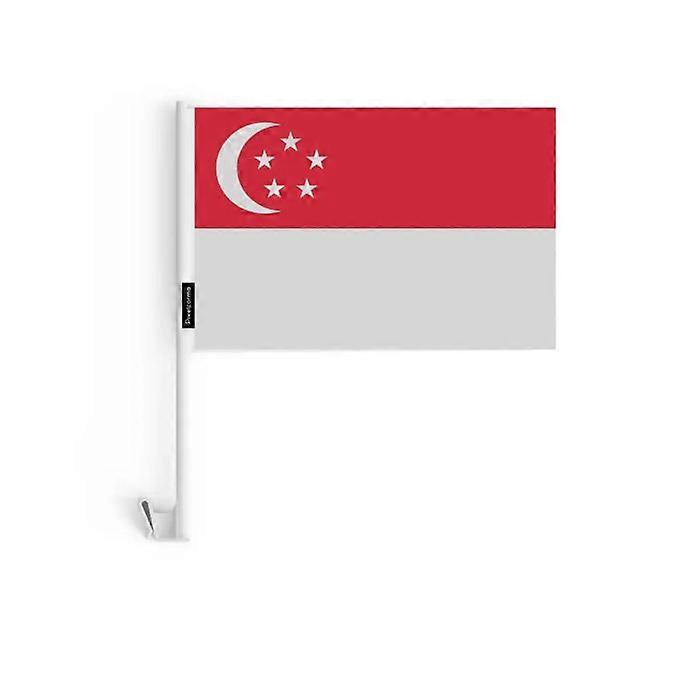 Flag - Multicolored - Singapore - 10 pieces - 14 x 21 cm - Polyester