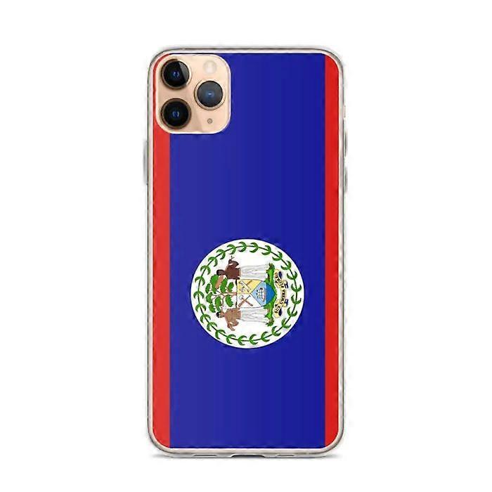 Phone Case - PIXELFORMA - Belize Flag - Compatible with iPhone 11 Pro Max - Flexible - Shockproof