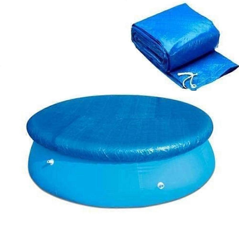 Solar Heating Function, Dust Pool Cover Protector, Durable Material, Protective Function, Waterproof Cover For Above-Ground Pools, 1 * Blue 210Cm