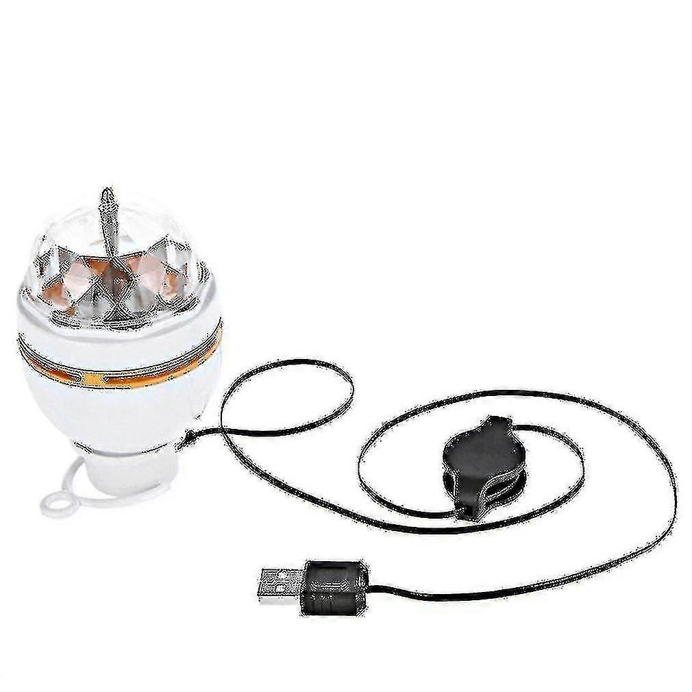 3w Led Portable Stage Dj Light Auto Rotating Bulb With Usb Interface
