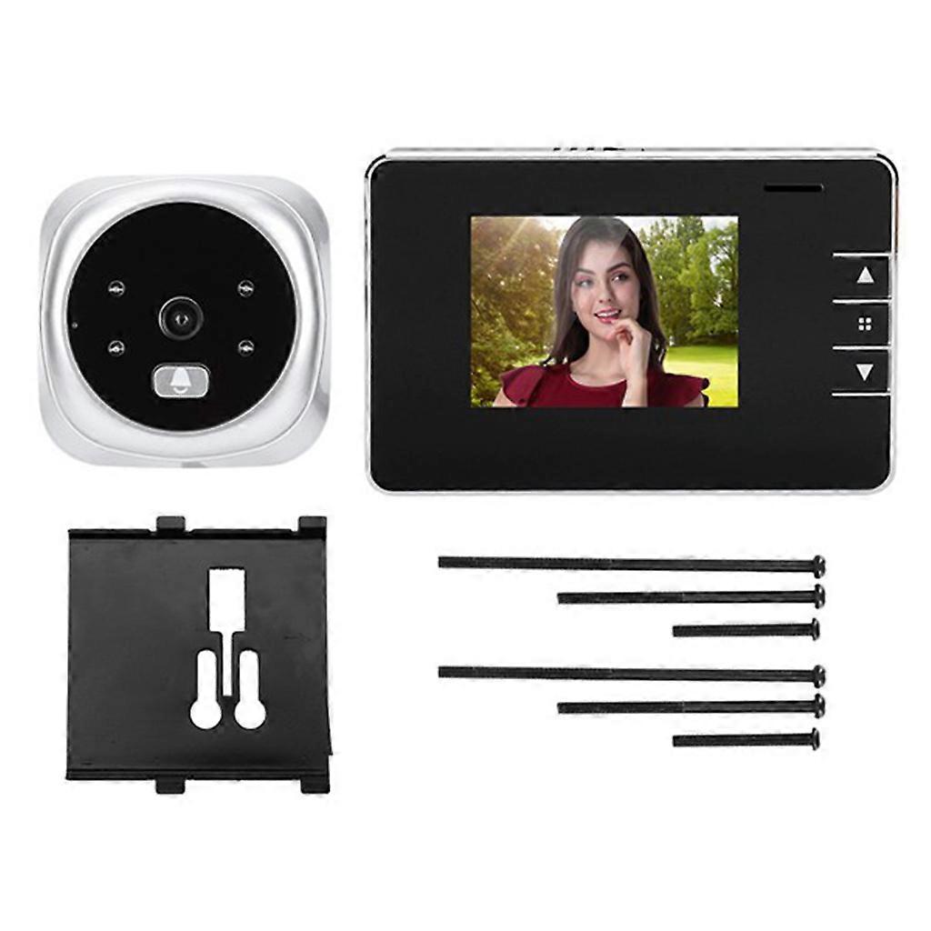 Video Doorbell Camera Audio Intercom Night for Vision 2.8'' High Definition Screen 4 x AAA Batteries Powered (Not Includ