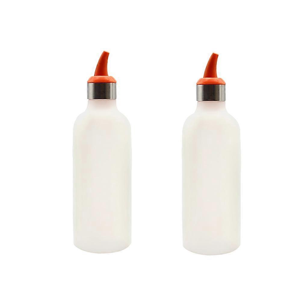 2pcs Squeeze Bottles With Lids - Multipurpose Vinegar Dispenser Bottle