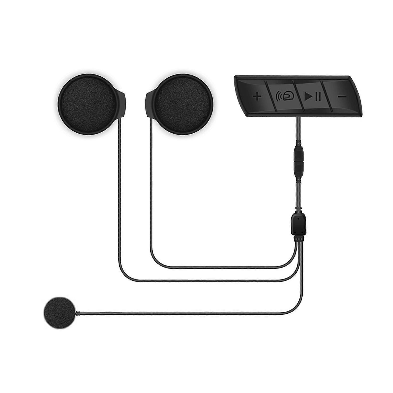 Motorcycle BT5.0 Helmet Headset Headphone Wireless Hands-free Call Anti-interference Waterproof Music Player Speaker Multicolor