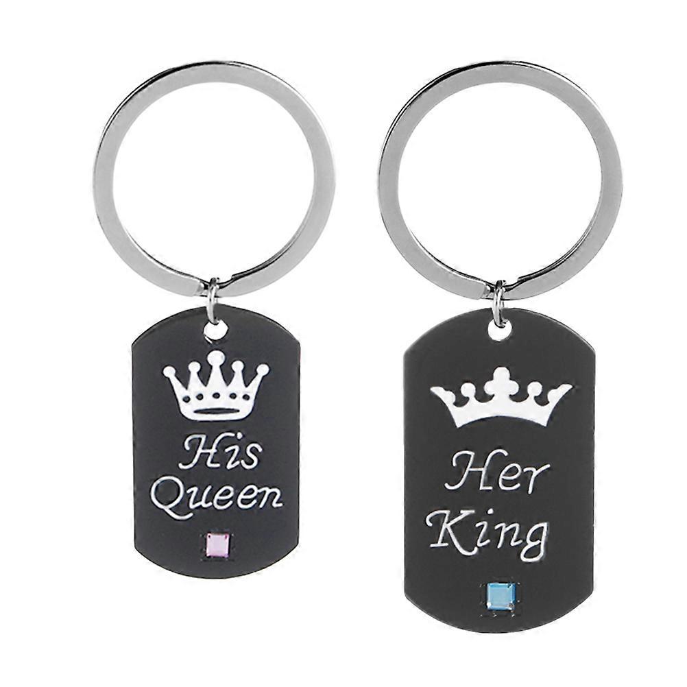 Crown Styled Keychain, Easy Matching and Cherished Couple Souvenir