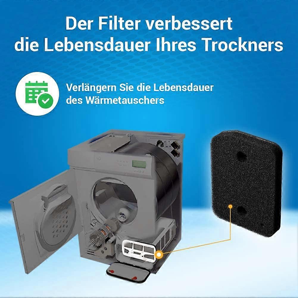 2 Pcs Replacement Filter for Miele 9164761 Dryer Heat Pump Dryer