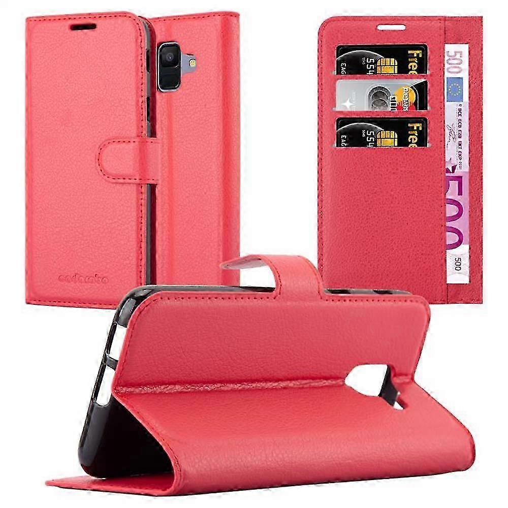Protective Case for Compatible Brand Galaxy A6 2018 - Includes Card Slots and Stand Feature for Enhanced Convenience