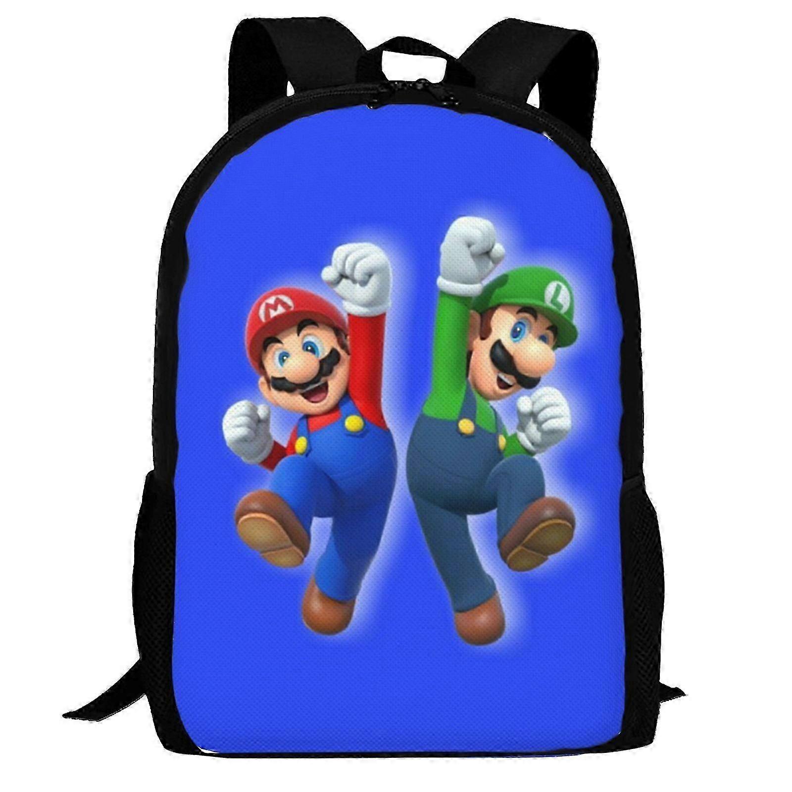 Classic plumber hero Backpack, 3D Print Laptop Backpack Lightweight Casual Daypack Bookbag Multi-Function Travel Backpack suitable for certa