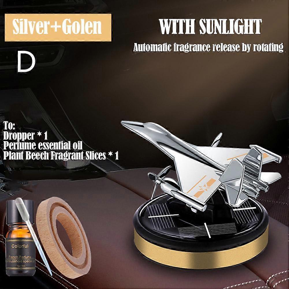 Solar Powered Car Air Freshener Eliminates Odors with Essential Oil Refillable Design
