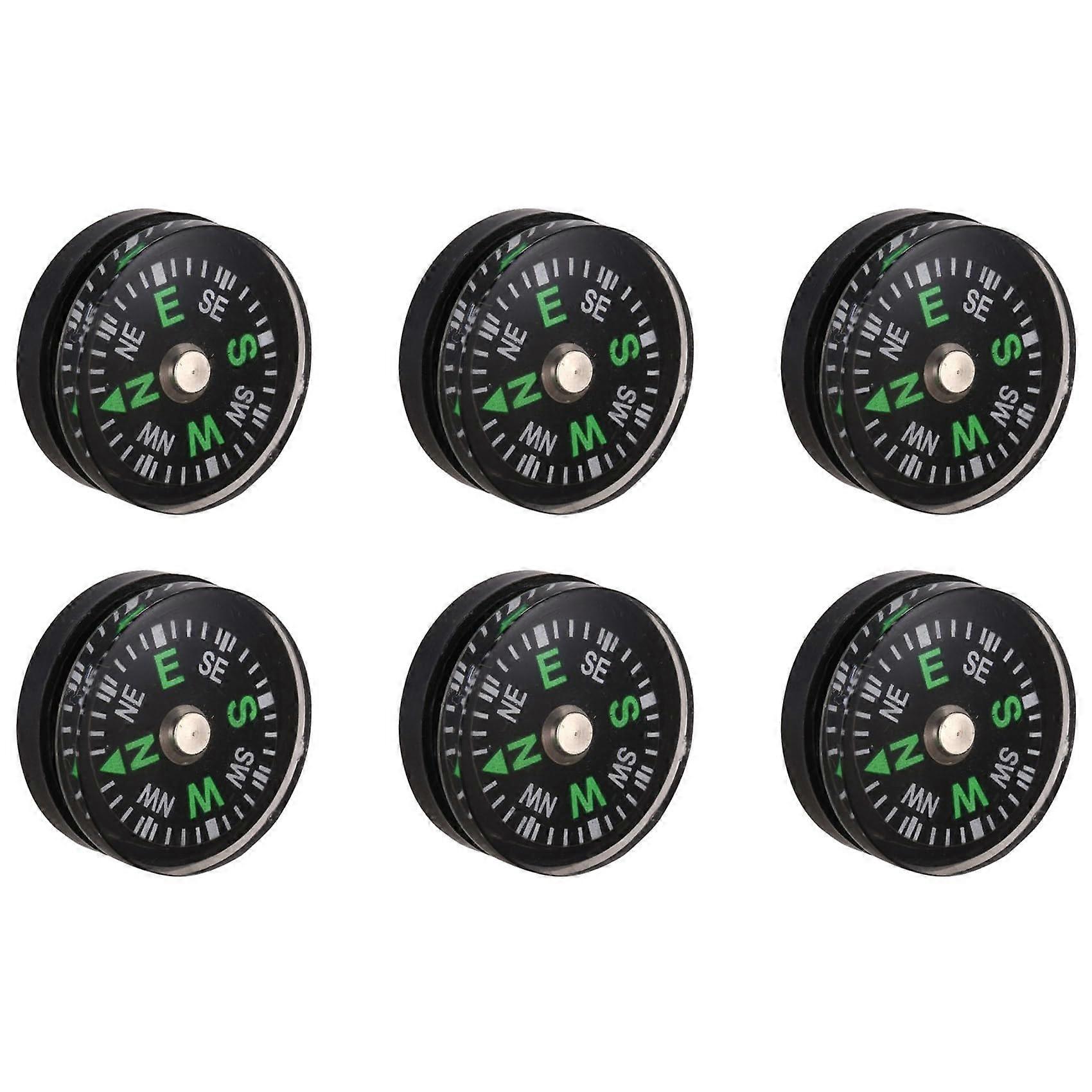 6X Oilfilled Button Compass  Ultra Compact 20Mm  Mini SAS Survival Ref: 1393