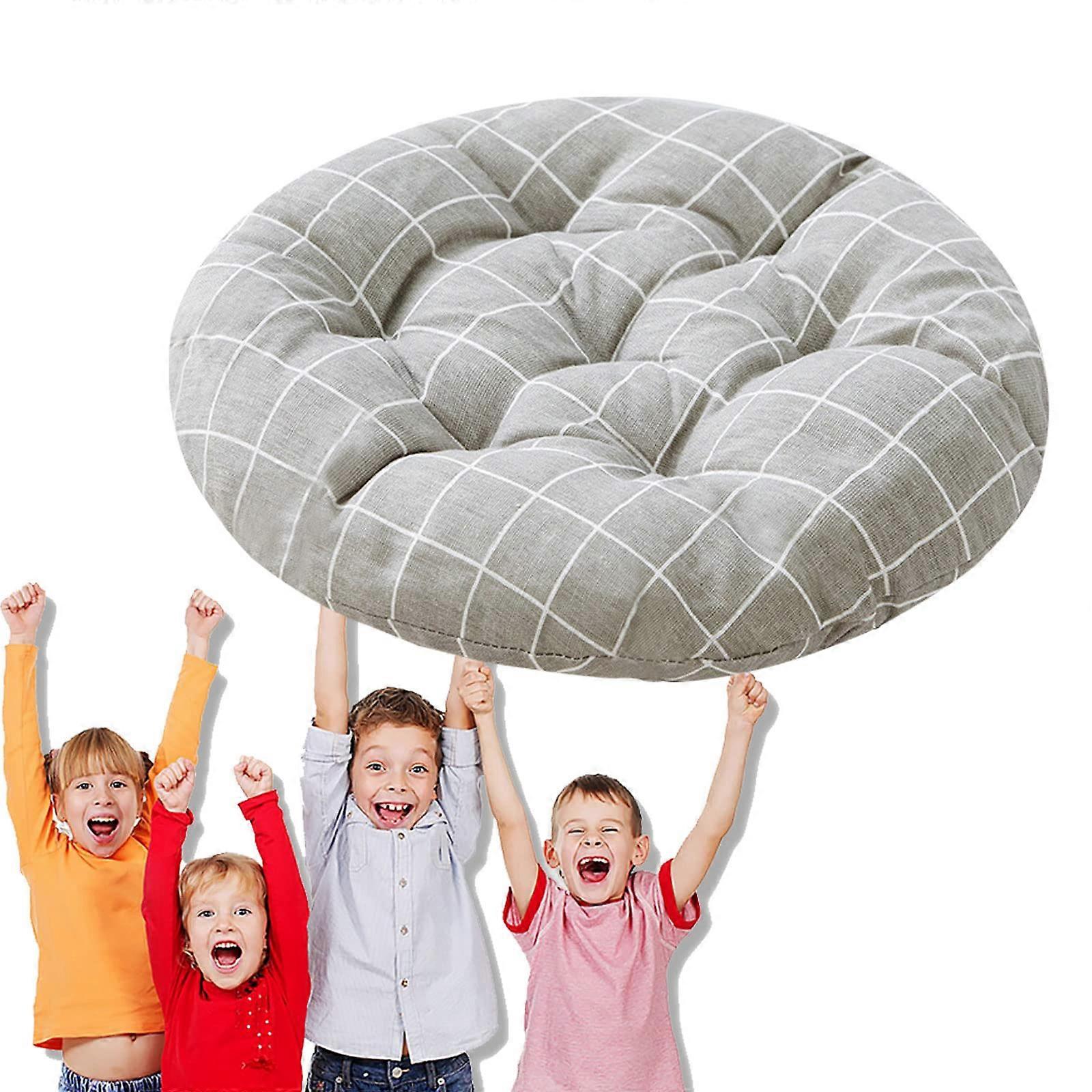 All-Weather Bistro Seat Cushion Set of 2 Round Cushions 15.8 Inch for Outdoor Garden Office Furniture