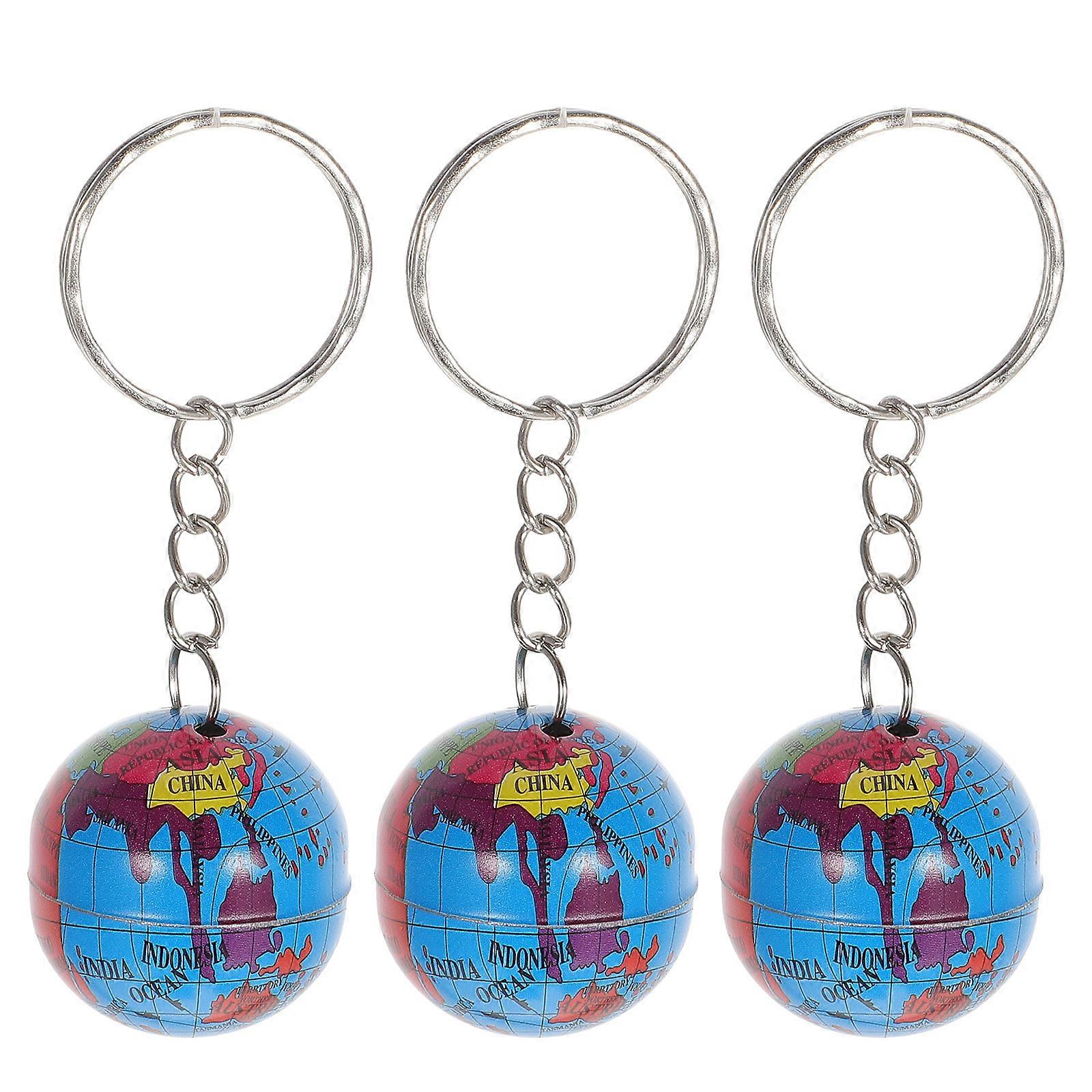 Globe Shaped Keychains, Unique Design Suitable for Various Decorations