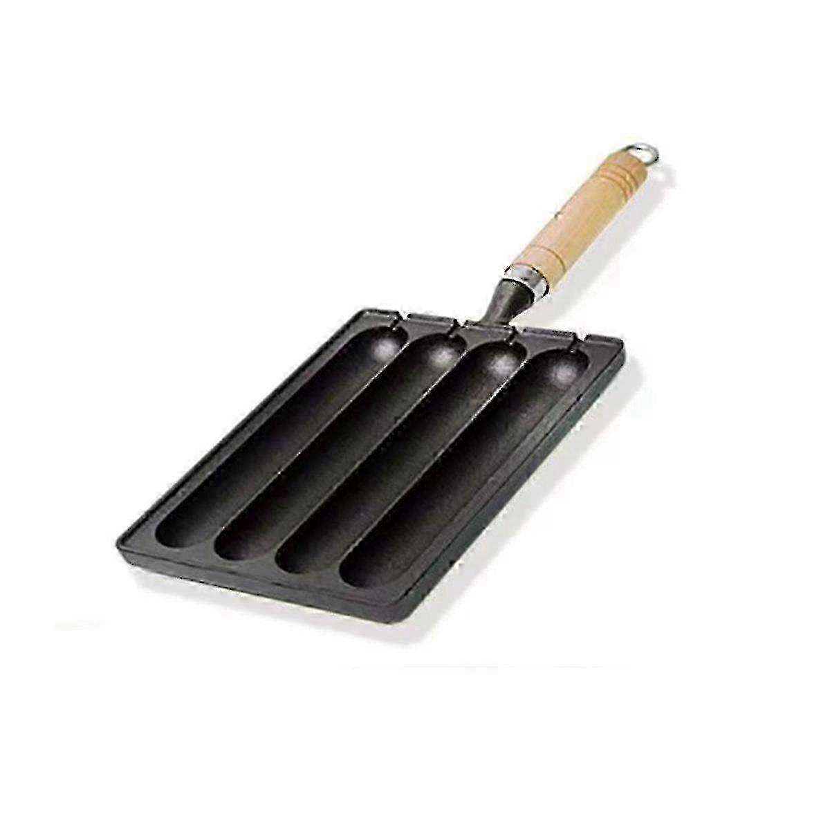 Pre-seasoned Cast Iron Pan for Cooking Grilled Sausages, Versatile Pot for Home Cooking and Grilling Sausages