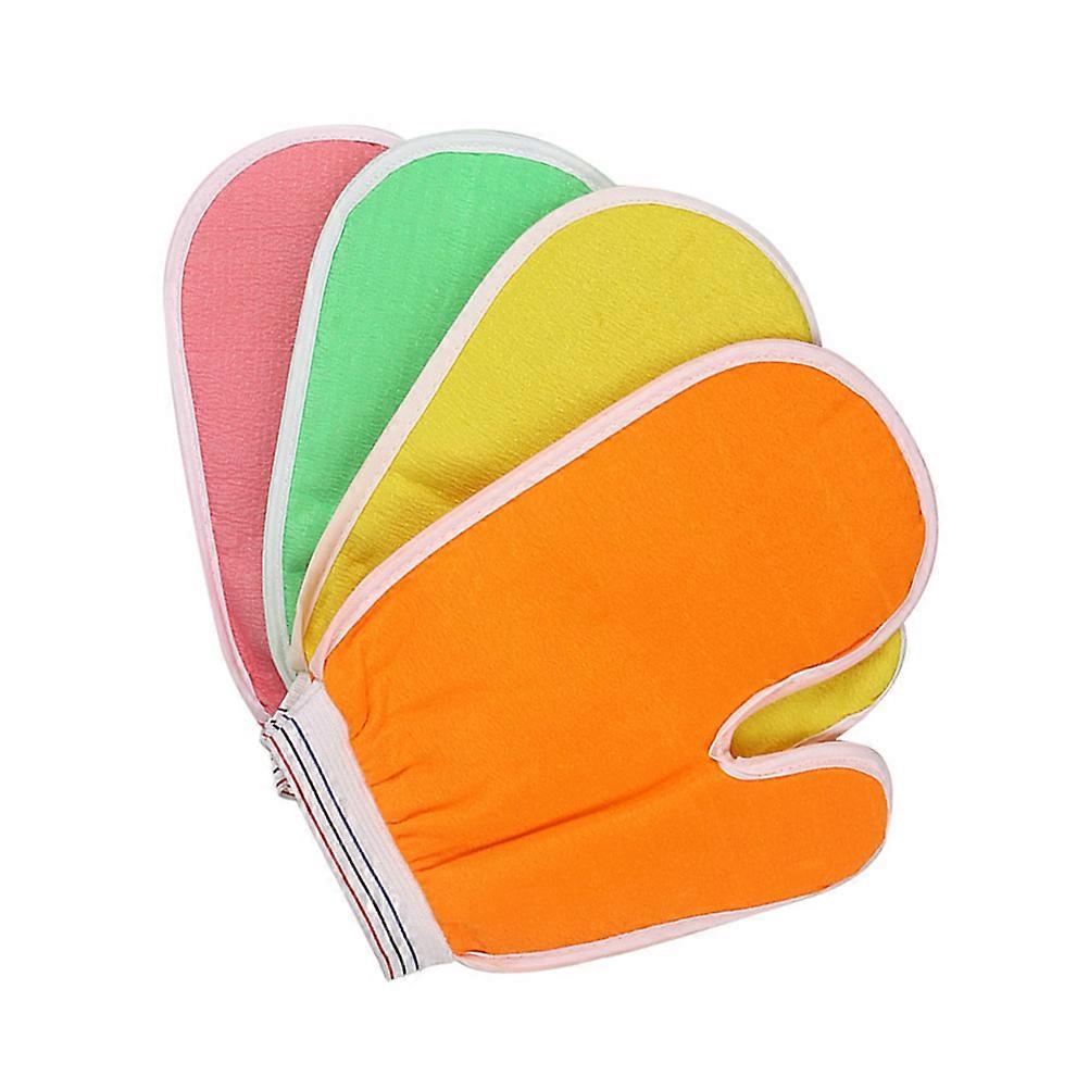 Exfoliating Body Scrubber Glove Shape For Shower Time Random Color Skin Smoothing 21.6 x 16.8 cm 1Set